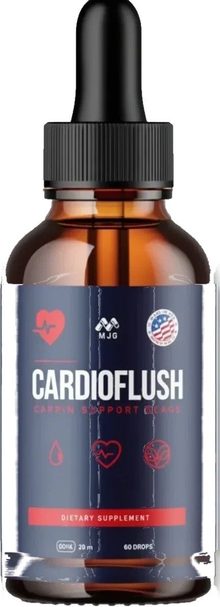 CardioFlush liquid dropper bottle, 20 ml, 60-drop heart-health supplement